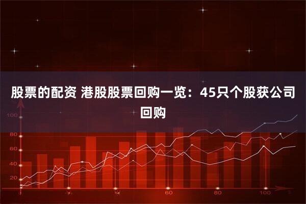 股票的配资 港股股票回购一览：45只个股获公司回购